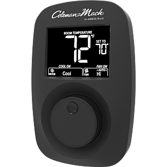 9420-381 | Coleman-Mach 12V Wall Thermostat | Heat/Cool | Black