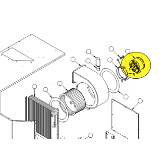 1468A3129 | Indoor Blower motor for basement units