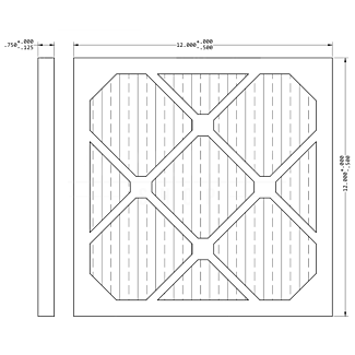 8430-3821 | Merv 9 Filter for 8430-55XX Plenums