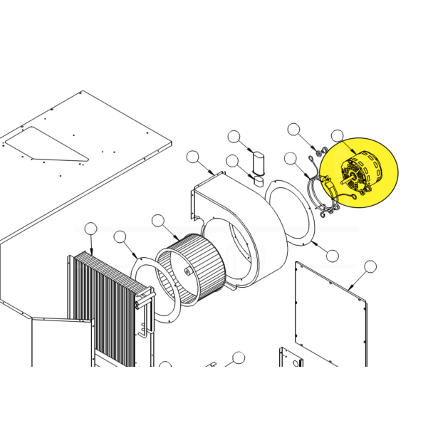 1468A3129 | Indoor Blower motor for basement units