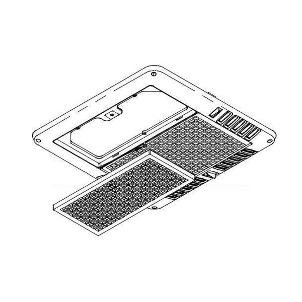 8330C5731 | Coleman-Mach ChillGrille Ceiling Assembly Grille | Polar White