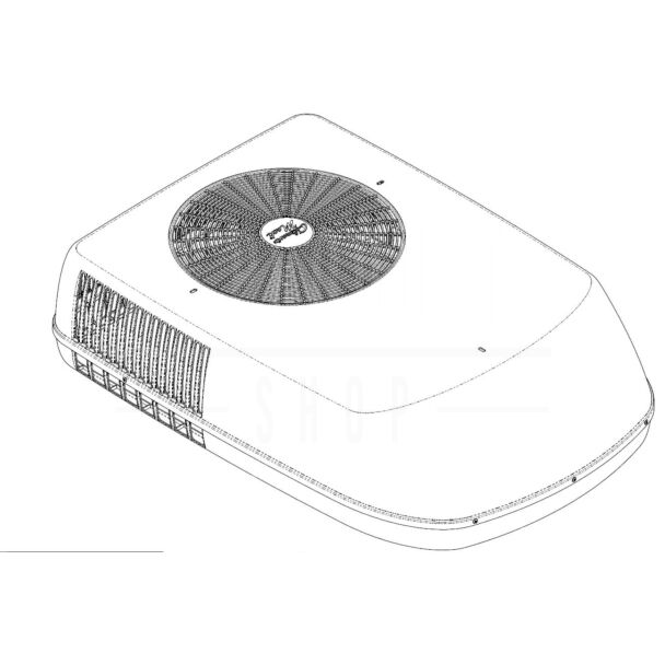 9203-5261 - Coleman-Mach 9000 series White Replacement Shroud