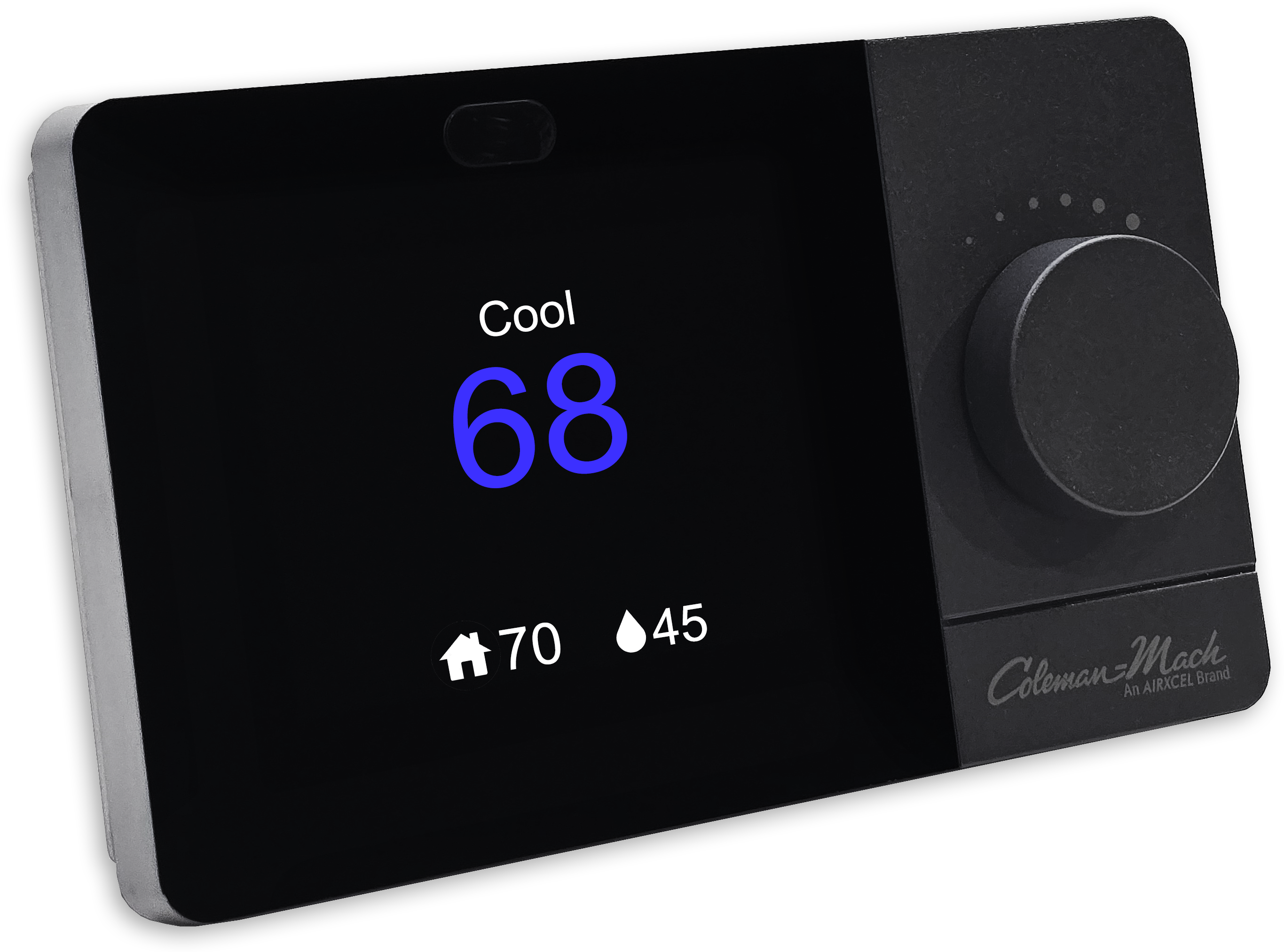 The New Coleman-Mach WIFI Thermostat!  *simulated screen